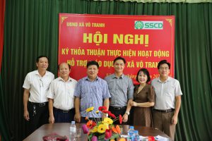 SSCD – Sign a commitment to support educational development in Vo Tranh